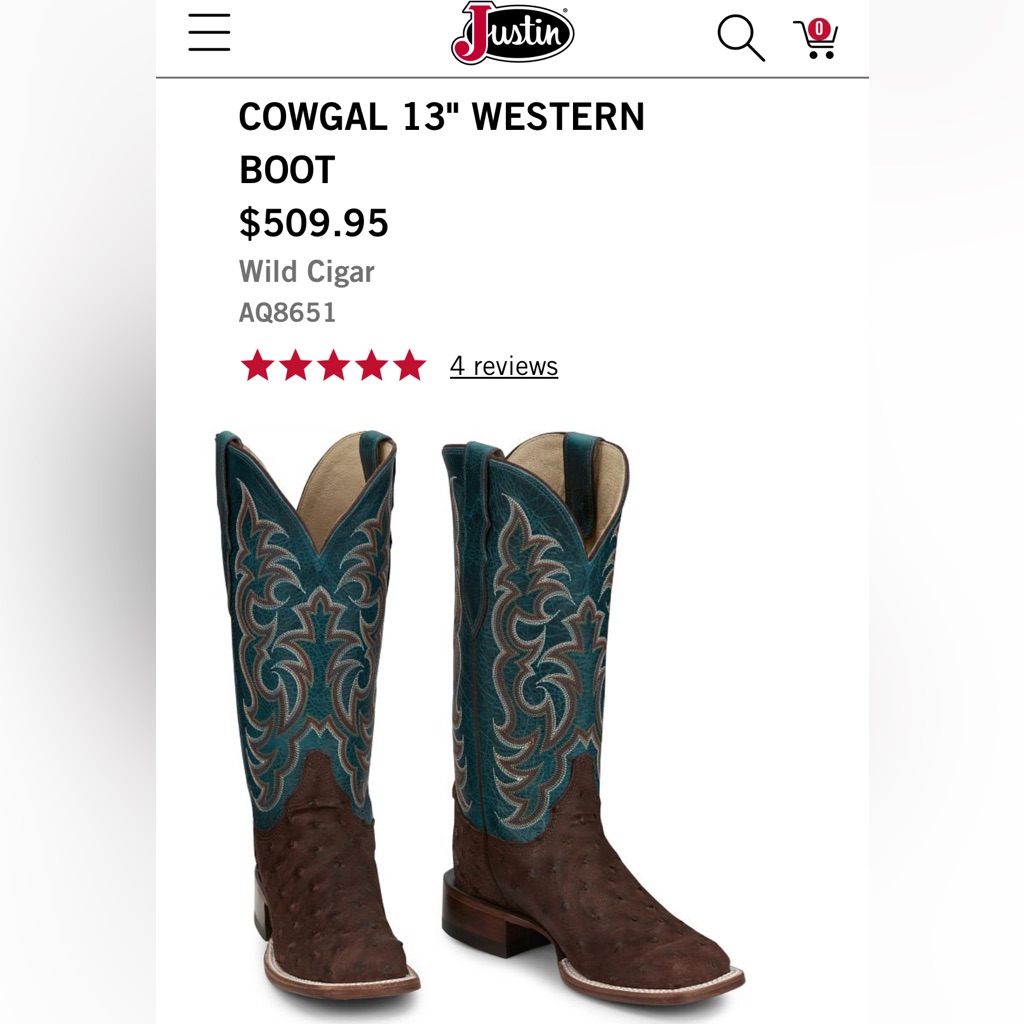 Nwt Ostrich Boots